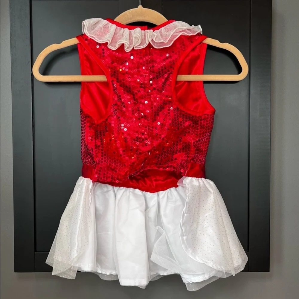 FRISCO XL Red Sequin Tulle Dog Dress Christmas Valentine Holiday Costume NWT